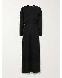TOTEME - Garderob Gathered Crepe Maxi Dress - Lyst