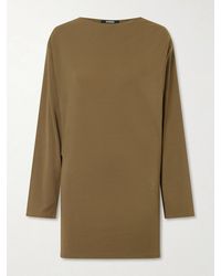 Jacquemus - The Mistral Open-Back Draped Jersey Mini Dress - Lyst