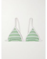 Marysia Swim - Bianco Striped Triangle Bikini Top - Lyst