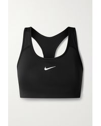 Nike Swoosh Dri-fit Recycled Sports Bra - Black