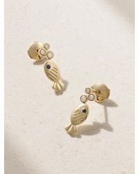 Yvonne Léon - Sous L'Eau 9-Karat, Diamond And Sapphire Earrings - Lyst