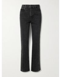 FRAME - The Ruler Hoch Sitzende Jeans Mit Geradem Bein - Lyst