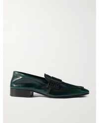 Dries Van Noten - Glossed-Leather Penny Loafers - Lyst