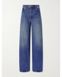 FRAME - The Bow High-Rise Wide-Leg Jeans - Lyst