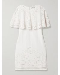 Sea - Lula Mehrlagiges Minikleid Mit Lochstickerei - Lyst