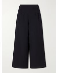 SIR. - Beatrice Pintucked Cotton Wide-Leg Pants - Lyst
