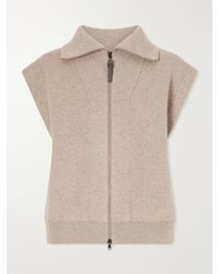 Brunello Cucinelli - Cashmere-Blend Zip-Up Gilet - Lyst