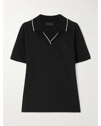 Moncler - Polohemd Aus Baumwoll-Piqué - Lyst