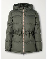 Burberry - Daunenjacke Aus Gestepptem Shell Mit Kapuze - Lyst