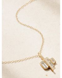 Melissa Joy Manning - Cityscape Triple Kette Aus Recyceltem 14 Karat Mit Aquamarinen Und Diamanten - Lyst