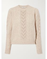 Max Mara - Samba Cable-Knit Wool And Cashmere-Blend Sweater - Lyst