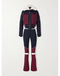 Fusalp - Karei Belted Plush-Trimmed Padded Shell Ski Suit - Lyst