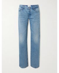 St. Agni - Outland Denim 90S Low-Rise Straight-Leg Organic Jeans - Lyst