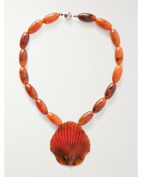 Julietta - Tone, Shell And Resin Necklace - Lyst