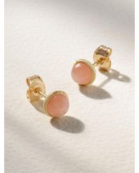 Ole Lynggaard Copenhagen - Lotus 18-Karat Moonstone Earrings - Lyst