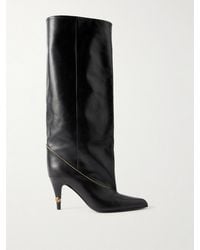 Versace - Gianni 90 Calf Leather Knee Boots - Lyst