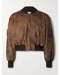 Acne Studios - Crop Leather Jacket - Lyst