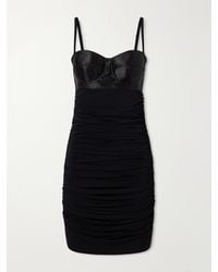 Dolce & Gabbana - Draped Jersey Bustier Mini Dress - Lyst