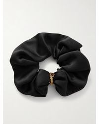 Saint Laurent - Embellished Silk-Satin Hair Tie - Lyst