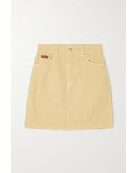 ALEXACHUNG Rosamund Organic Denim Mini Skirt - Multicolour