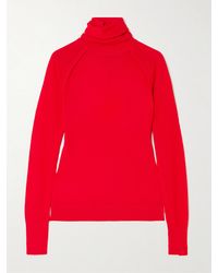 Victoria Beckham - Pull À Col Roulé En Laine Mérinos - Lyst