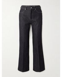 Jil Sander - Cropped High-Rise Flared Jeans - Lyst