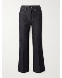 Jil Sander - Cropped High-Rise Flared Jeans - Lyst