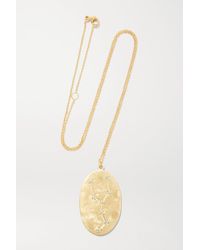 Brooke Gregson Taurus 14-karat Gold Diamond Necklace - Metallic