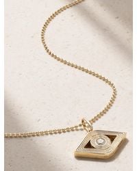 Sydney Evan - Extra Large Evil Eye 14-Karat Diamond Necklace - Lyst