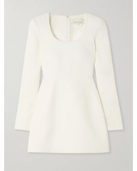 LIBEROWE - The Vanguard Amber Wool-Crepe Mini Dress - Lyst