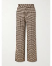 D'Estree - Yoshimoto Plaid Virgin Wool-Blend Straight-Leg Pants - Lyst