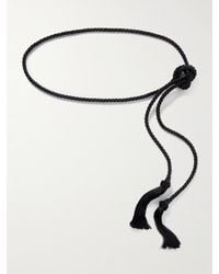 Le Sundial - Tasseled Woven Cord Belt - Lyst