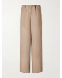 Kallmeyer - Cairo Wool Broken Twill Wide-Leg Pants - Lyst