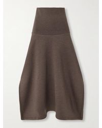 Lemaire - Wool And Cotton-Blend Jersey Midi Skirt - Lyst