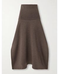 Lemaire - Wool And Cotton-Blend Jersey Midi Skirt - Lyst
