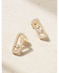 Messika - Move Uno Ohrringe Aus 18 Karat Mit Diamanten - Lyst