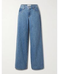 SLVRLAKE Denim - Mica Low-Rise Wide-Leg Organic Jeans - Lyst