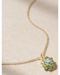 Jennifer Meyer - Kette Aus 18 Karat Mit Mehreren Steinen - Lyst
