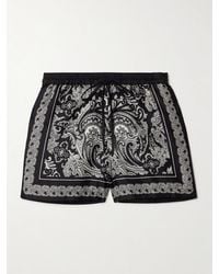 Nili Lotan - Frances Shorts Aus Seiden-Twill Mit Paisley-Muster - Lyst