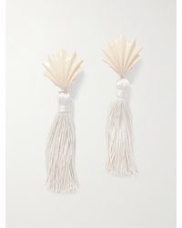 Julietta - Biarritza Resin And Cord Clip Earrings - Lyst