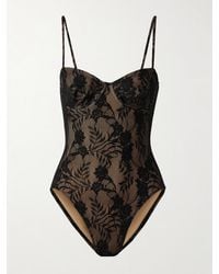 Norma Kamali - Mio Body Aus Spitze Mit Bügeln - Lyst