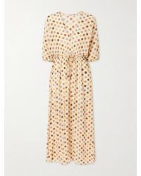 Eres - Unexpected Polka-Dot Silk-Muslin Coverup - Lyst