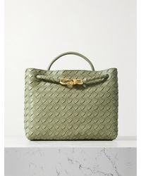 Bottega Veneta - Andiamo Mittelgroße Tote Aus Intrecciato-Leder - Lyst