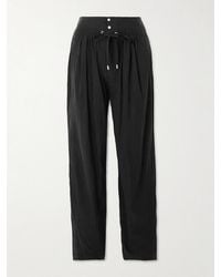 Isabel Marant - Gleen Pleated Tencel Lyocell-Blend Tapered Pants - Lyst
