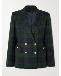Blazé Milano - Charmer Doppelreihiger Blazer Aus Karierter Wolle - Lyst