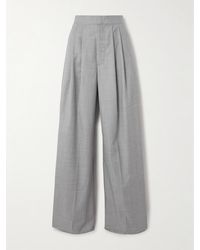 Sa Su Phi - Lauren Bundfaltenhose Mit Weitem Bein Aus Wolle - Lyst