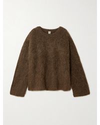 TOTEME - Brushed Alpaca-Blend Sweater - Lyst