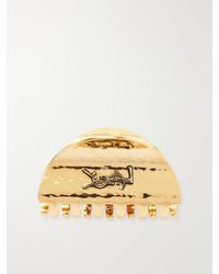 Saint Laurent - Cassandre-Tone Hair Clip - Lyst