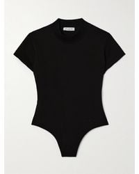 Alaïa - Embroidered Stretch-Cotton Jersey Bodysuit - Lyst