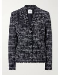 Erdem - Fitted Single-Breasted Cotton-Blend Tweed Blazer - Lyst